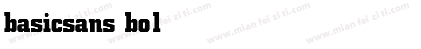 basicsans bold字体转换